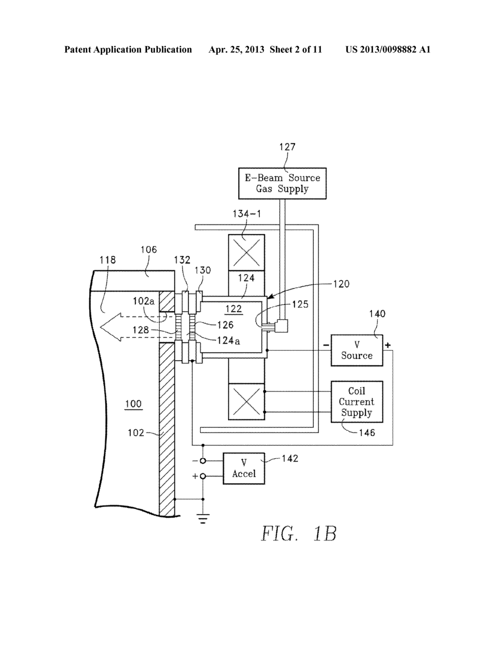 ELECTRON BEAM PLASMA SOURCE WITH SEGMENTED BEAM DUMP FOR UNIFORM PLASMA     GENERATION - diagram, schematic, and image 03