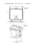 DEVICE FOR IMMOBILIZING ROADSIDE WASTE CONTAINERS diagram and image