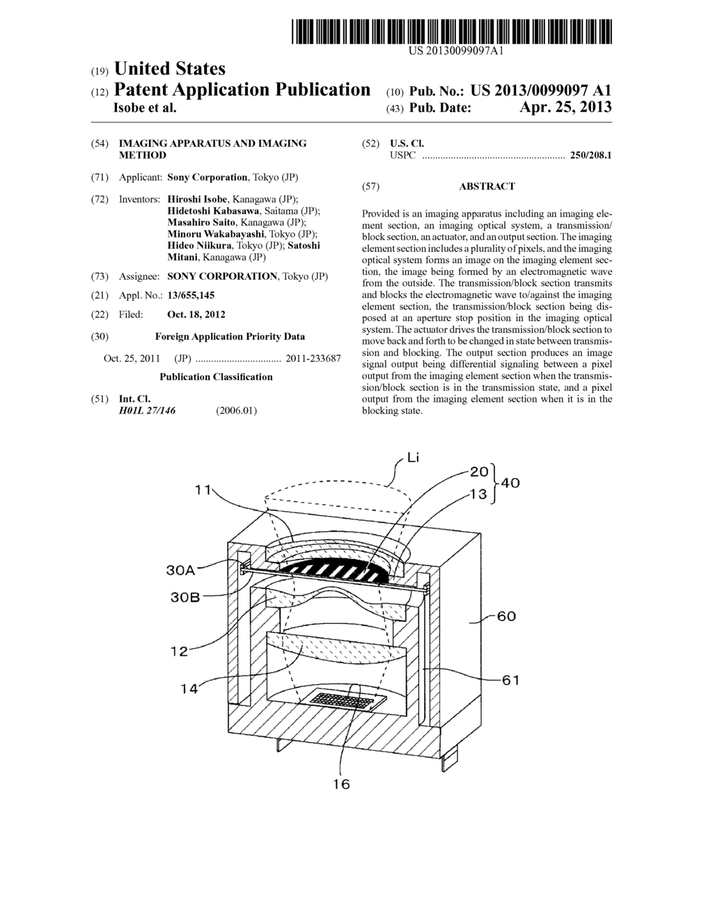 IMAGING APPARATUS AND IMAGING METHOD - diagram, schematic, and image 01