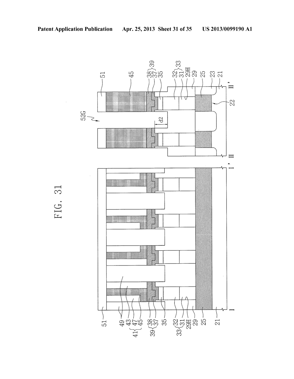 NON-VOLATILE MEMORY DEVICE AND METHOD OF FABRICATING THE SAME - diagram, schematic, and image 32