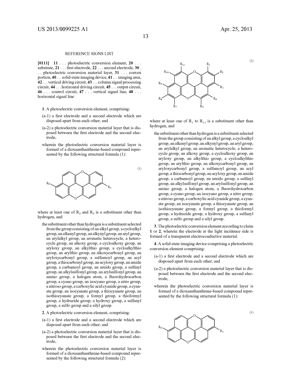 PHOTOELECTRIC CONVERSION ELEMENT AND SOLID-STATE IMAGING DEVICE - diagram, schematic, and image 19