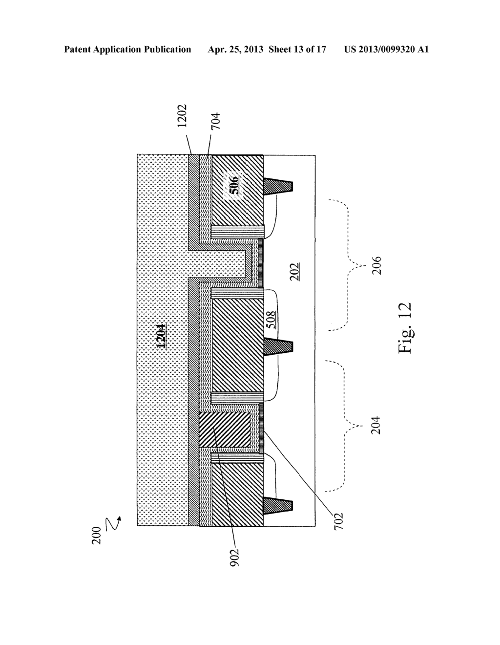 SEMICONDUCTOR DEVING HAVING METAL GATE ELECTRODE AND METHOD OF FABRICATION     THEREOF - diagram, schematic, and image 14