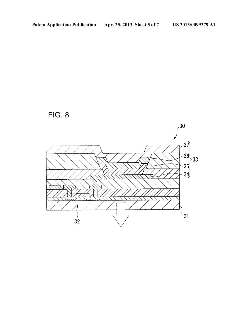 SEMICONDUCTOR DEVICE, METHOD FOR MANUFACTURING THE SAME, CIRCUIT     SUBSTRATE, ELECTRO-OPTICAL APPARATUS, AND ELECTRONIC EQUIPMENT - diagram, schematic, and image 06