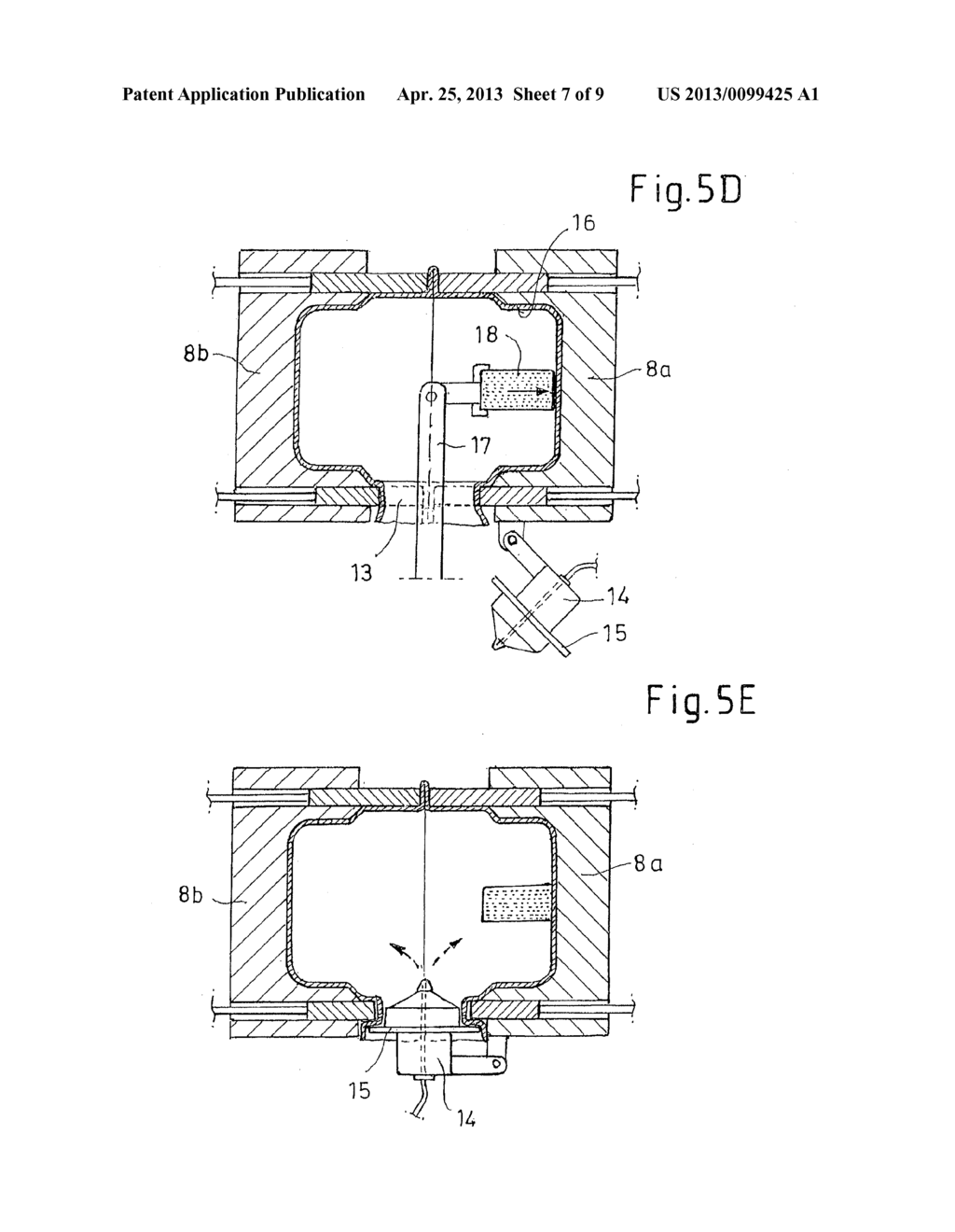 METHOD FOR PRODUCING A PLASTIC ARTICLE AND BLOW MOULD FOR CARRYING OUT THE     METHOD - diagram, schematic, and image 08