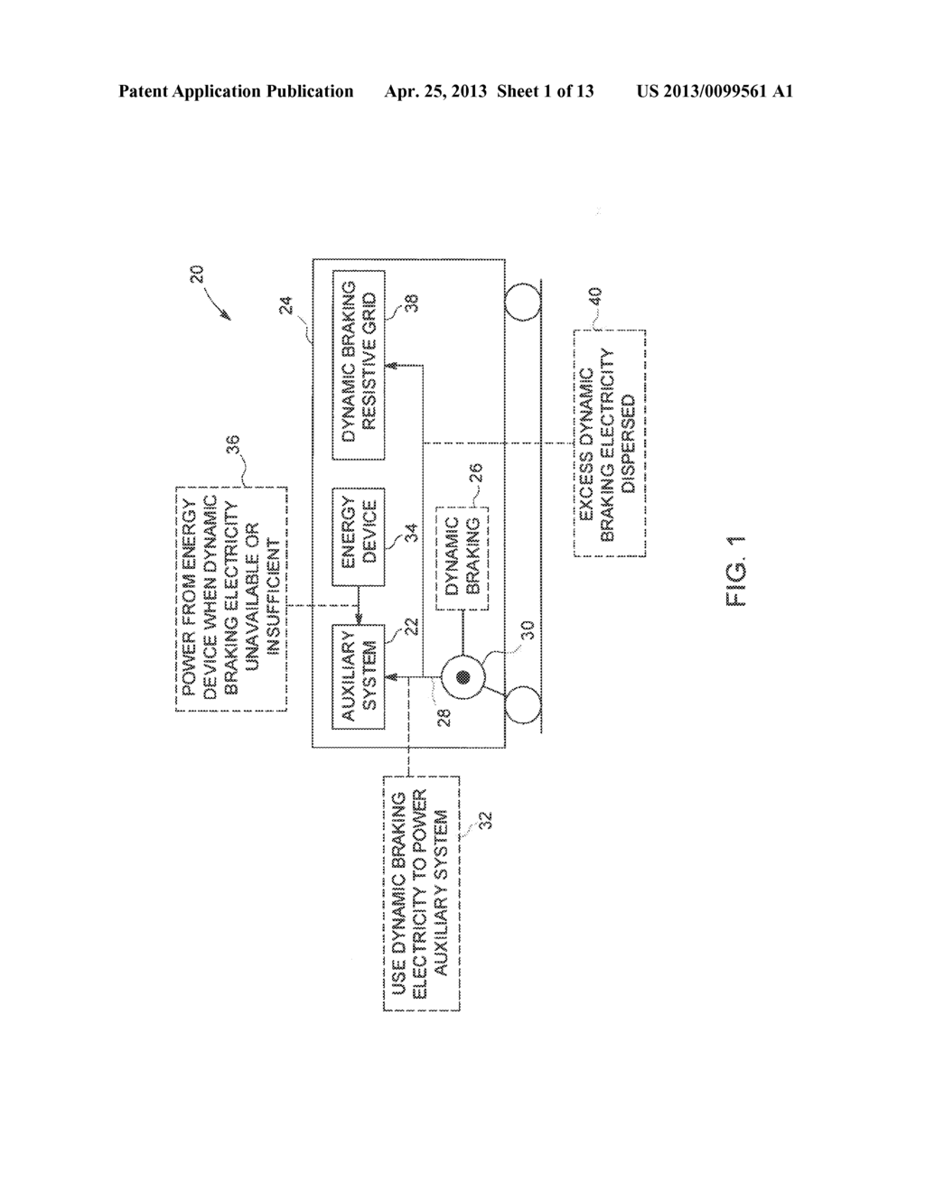 METHOD AND SYSTEM FOR UTILIZATION OF REGENERATIVE BRAKING ELECTRICAL     ENERGY FOR OPERATING AUXILIARY SYSTEM IN A VEHICLE - diagram, schematic, and image 02