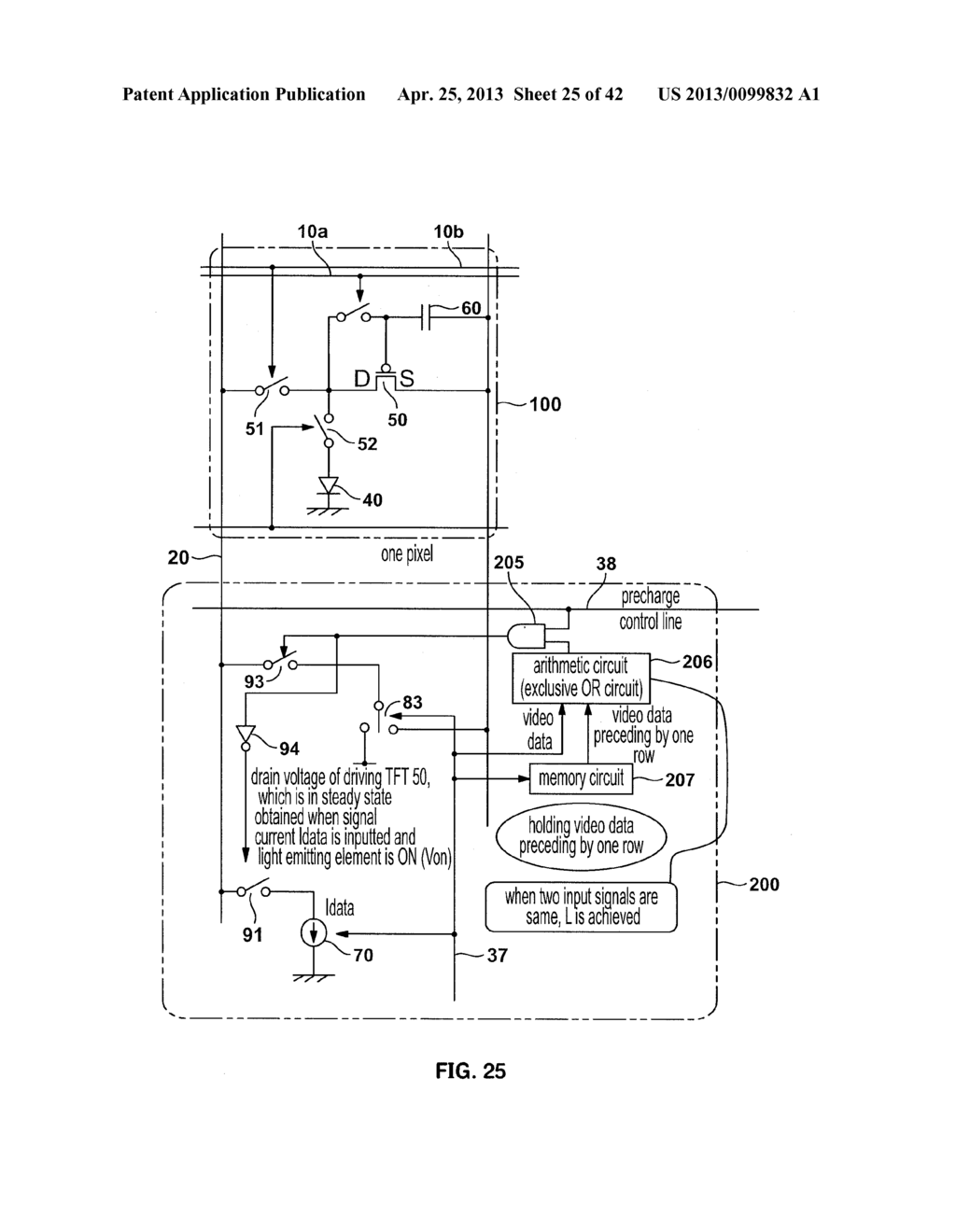 Current Driving Circuit and Display Device Using The Current Driving     Circuit - diagram, schematic, and image 26