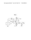 DRIVING CIRCUIT, SEMICONDUCTOR DEVICE HAVING DRIVING CIRCUIT, AND     SWITCHING REGULATOR AND ELECTRONIC EQUIPMENT USING DRIVING CIRCUIT AND     SEMICONDUCTOR DEVICE diagram and image