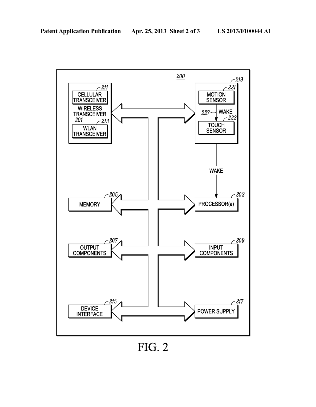 Method for Detecting Wake Conditions of a Portable Electronic Device - diagram, schematic, and image 03