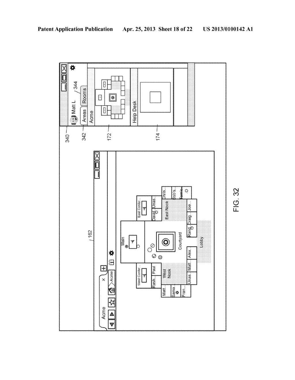 INTERFACING WITH A SPATIAL VIRTUAL COMMUNICATION ENVIRONMENT - diagram, schematic, and image 19