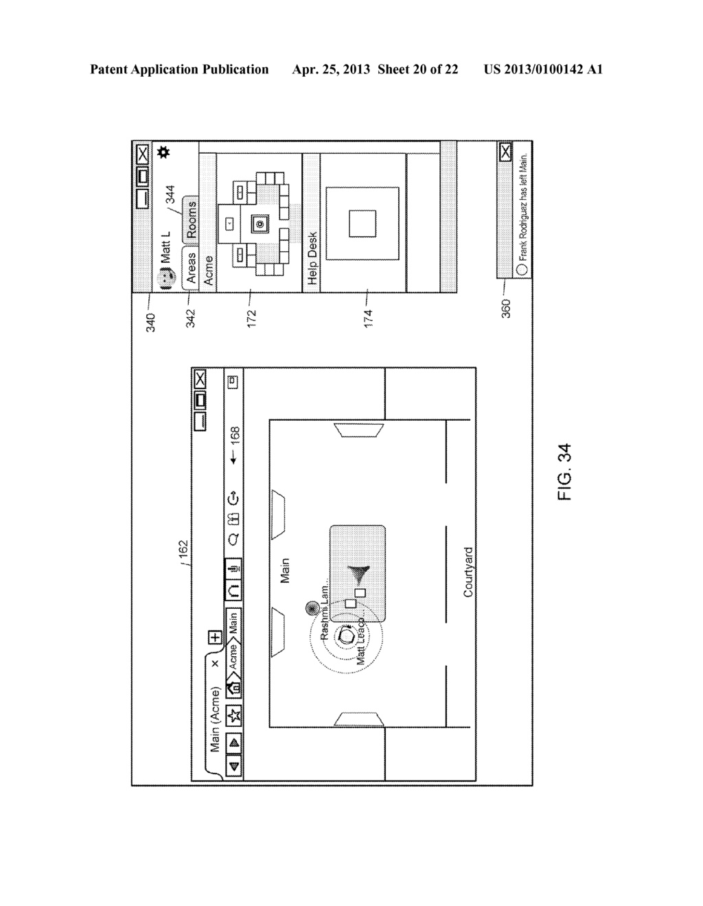 INTERFACING WITH A SPATIAL VIRTUAL COMMUNICATION ENVIRONMENT - diagram, schematic, and image 21