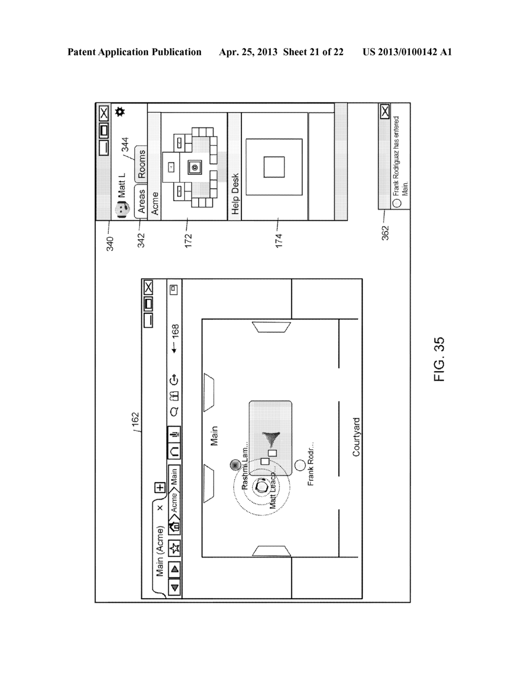 INTERFACING WITH A SPATIAL VIRTUAL COMMUNICATION ENVIRONMENT - diagram, schematic, and image 22