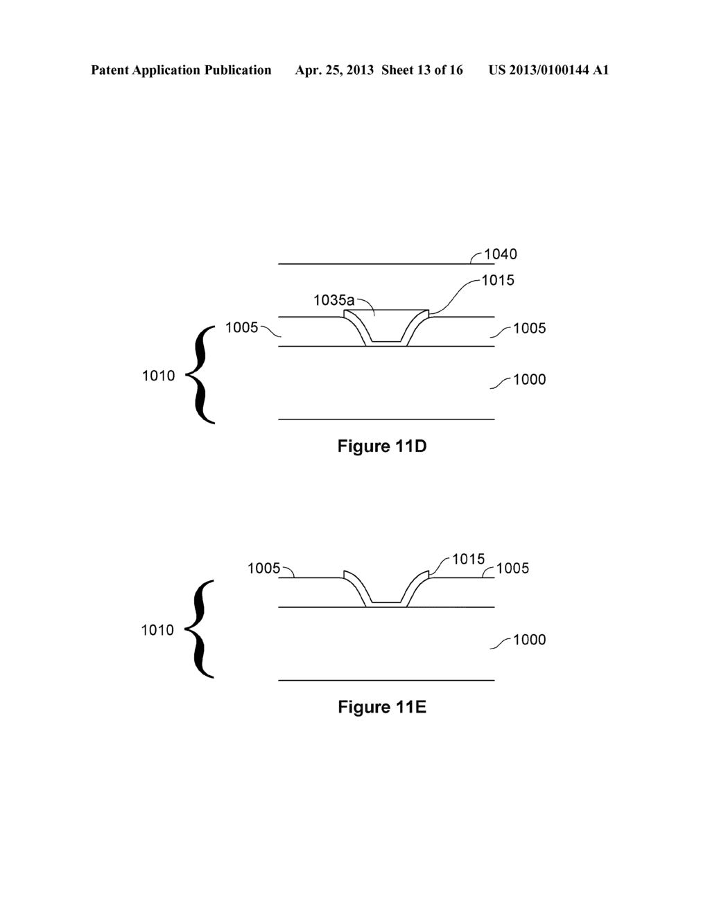 ILLUMINATION DEVICE AND PROCESS FOR FORMING COATED RECESSED LIGHT GUIDE     FEATURES - diagram, schematic, and image 14