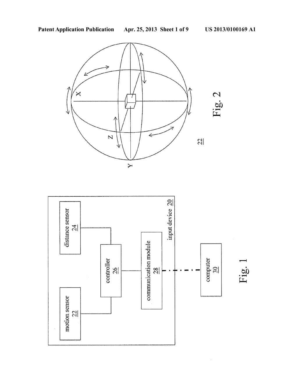 INPUT DEVICE AND METHOD FOR ZOOMING AN OBJECT USING THE INPUT DEVICE - diagram, schematic, and image 02