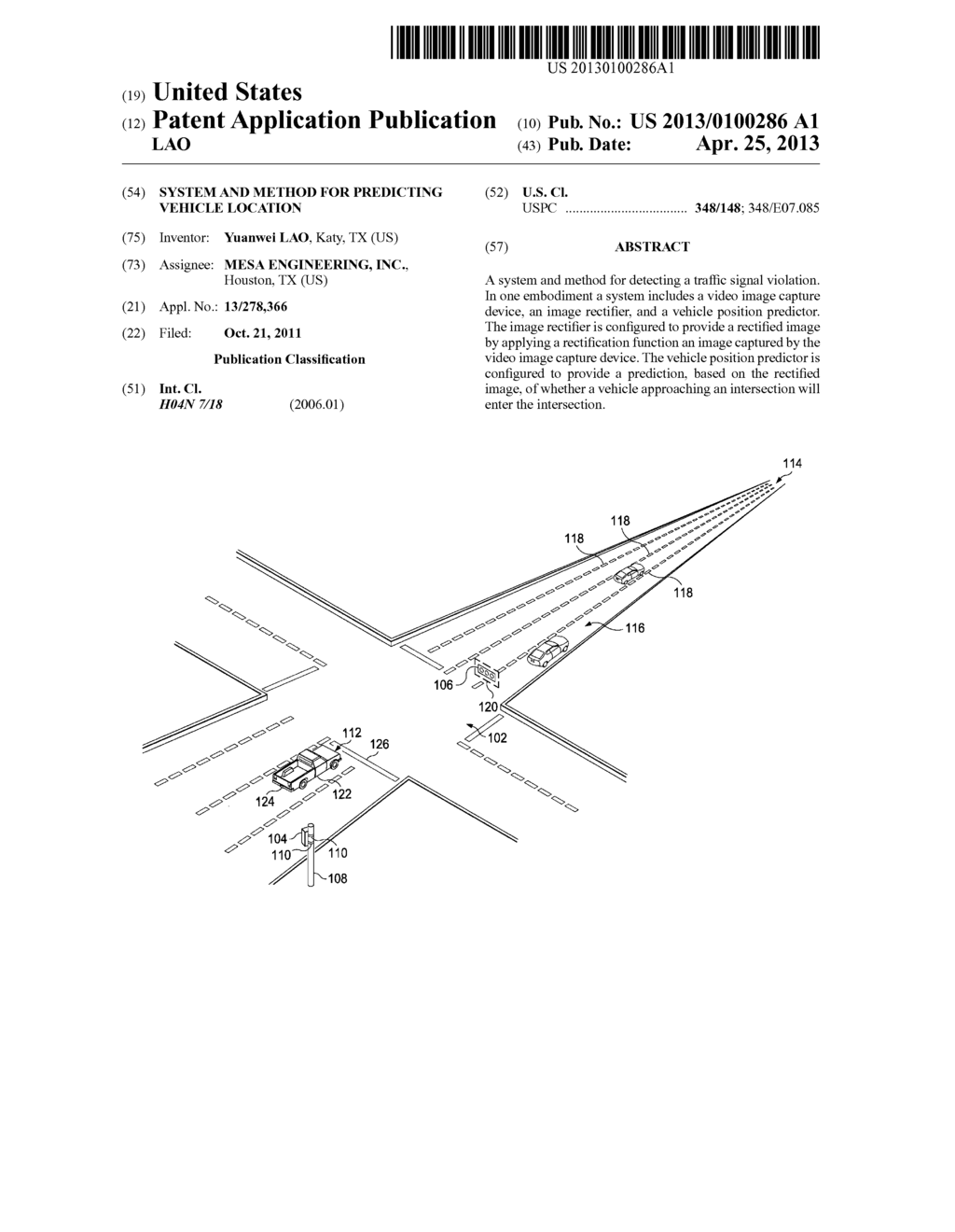 SYSTEM AND METHOD FOR PREDICTING VEHICLE LOCATION - diagram, schematic, and image 01