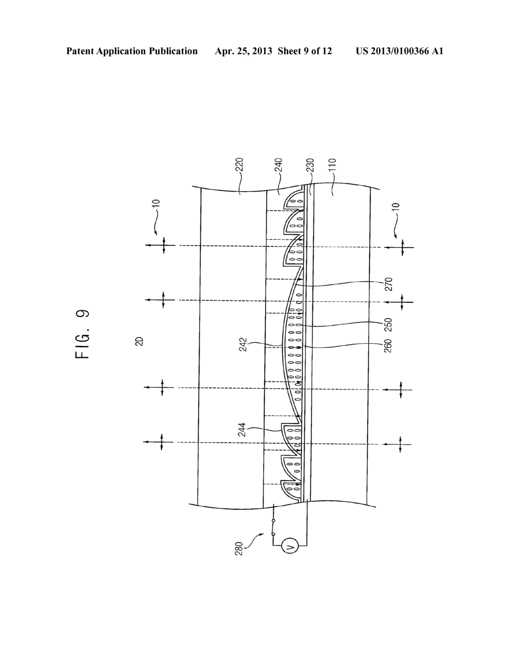 STEREOSCOPIC IMAGE CONVERSION PANEL AND STEREOSCOPIC IMAGE DISPLAY     APPARATUS HAVING THE SAME - diagram, schematic, and image 10