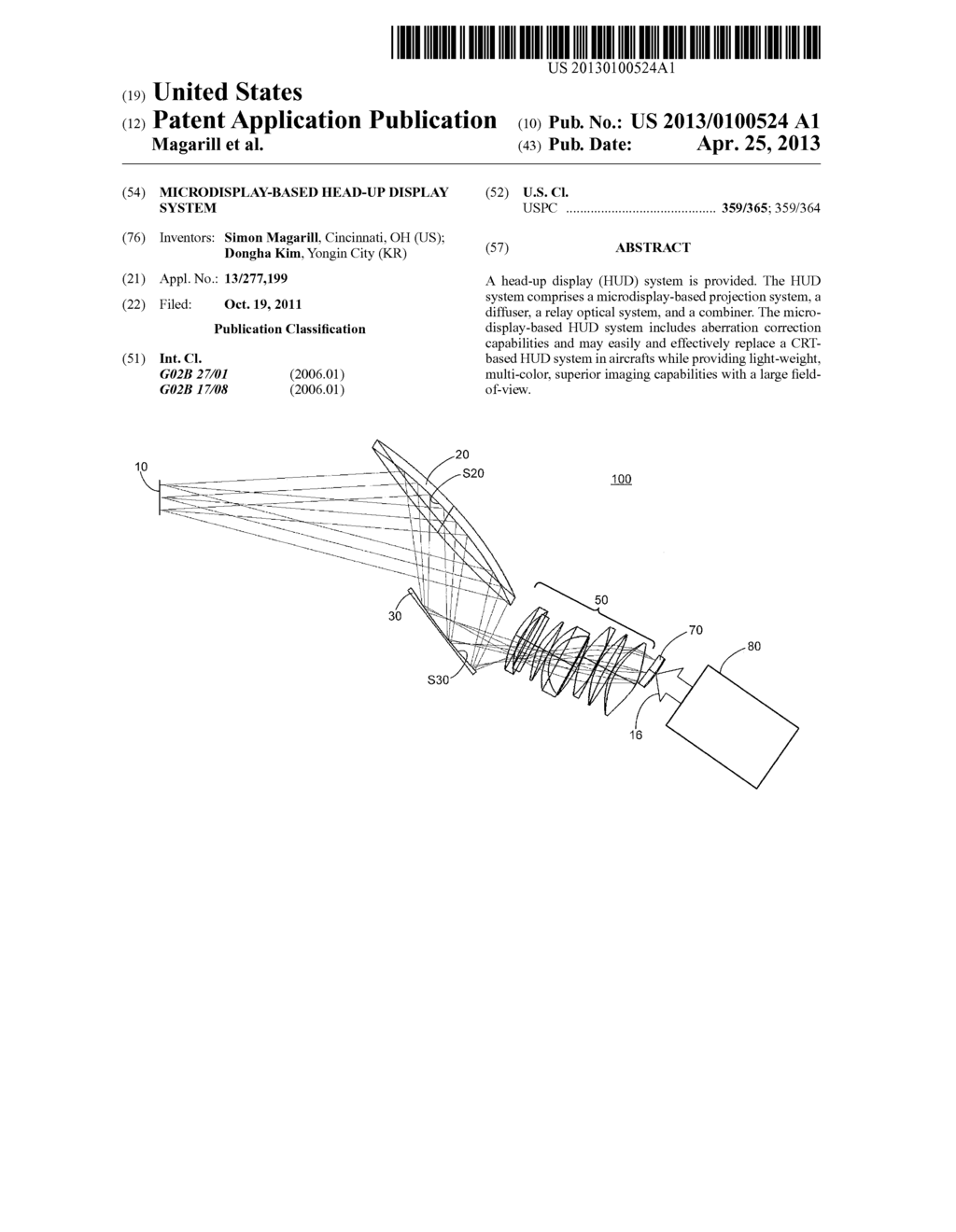 MICRODISPLAY-BASED HEAD-UP DISPLAY SYSTEM - diagram, schematic, and image 01