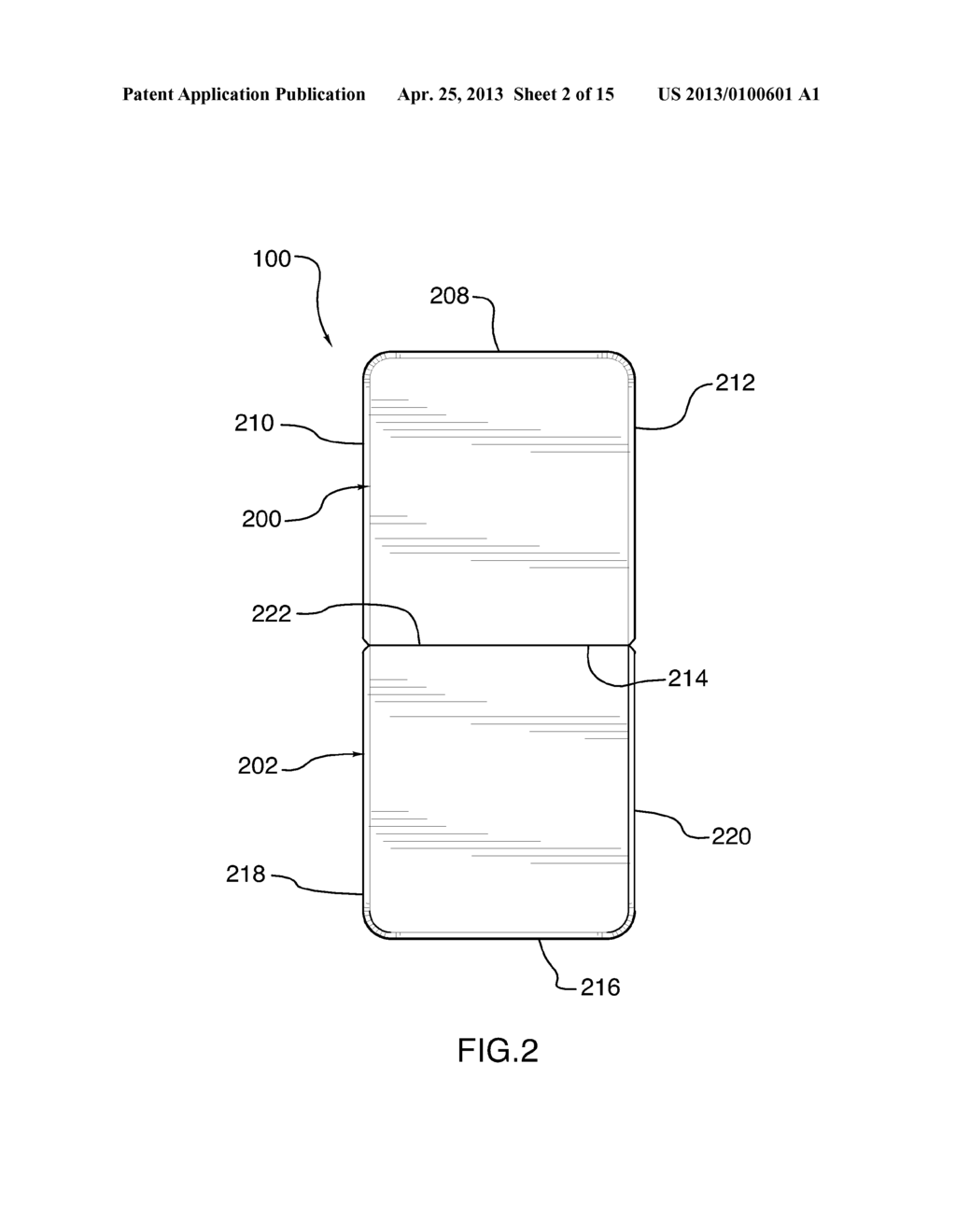 PORTABLE ELECTRONIC DEVICE HOUSING INCLUDING HINGE - diagram, schematic, and image 03