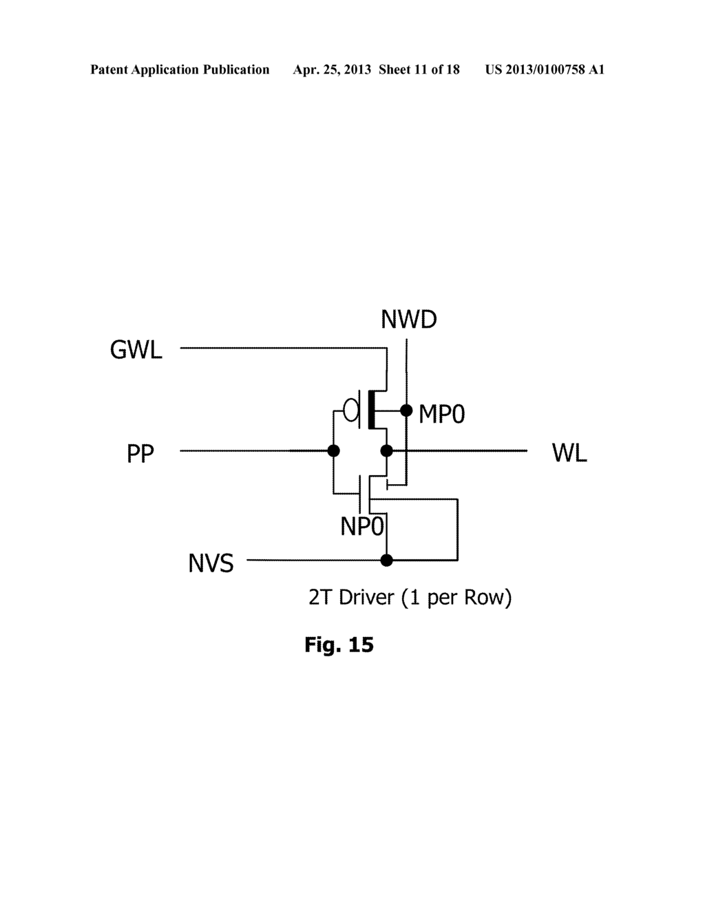 LOCAL WORD LINE DRIVER - diagram, schematic, and image 12