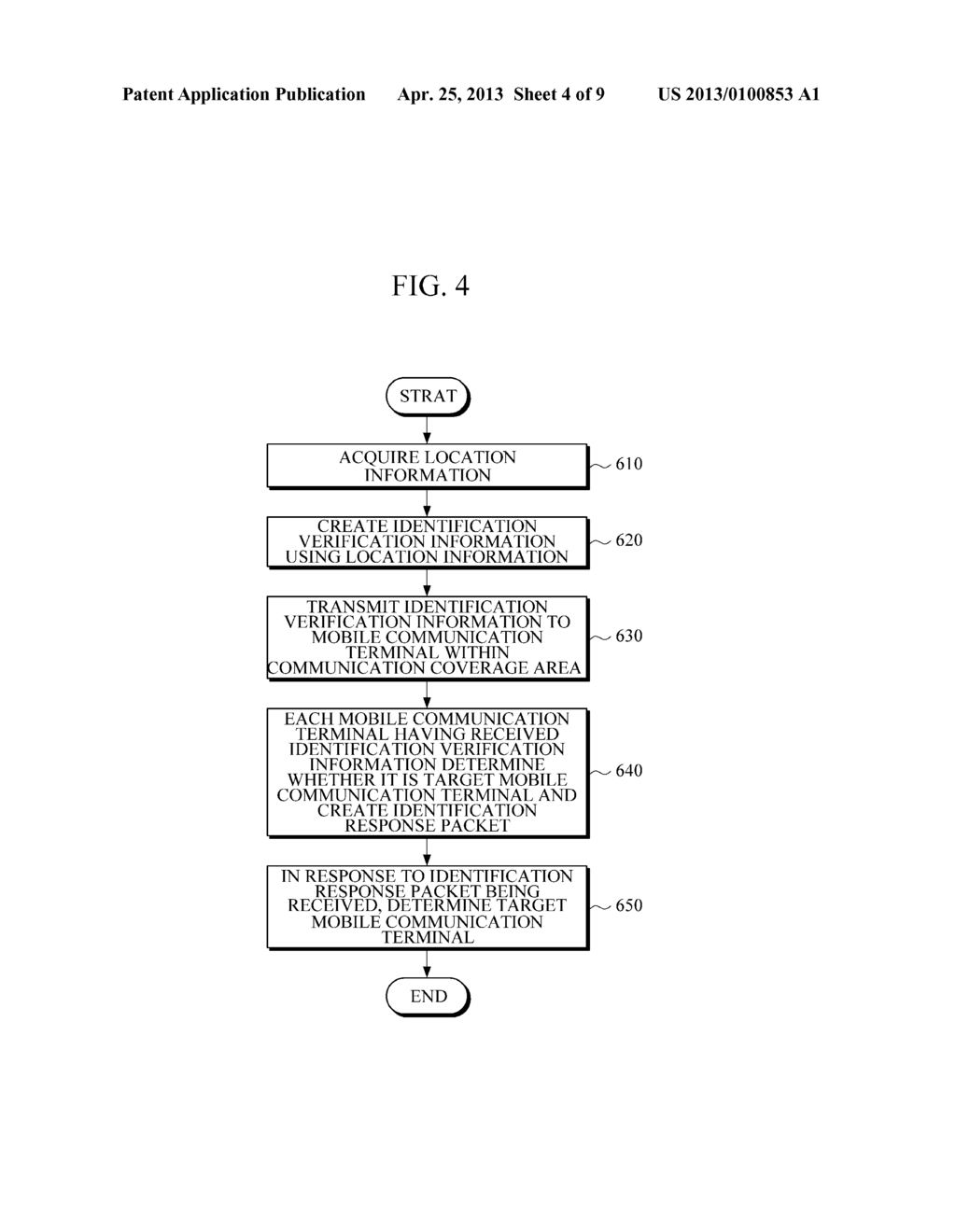 APPARATUS AND METHOD FOR RECOGNIZING TARGET MOBILE COMMUNICATION TERMINAL - diagram, schematic, and image 05