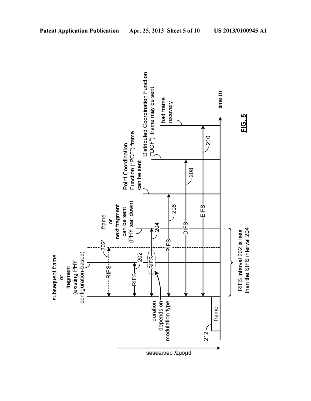 REDUCED INTERFRAME SPACING IN A WIRELESS TRANSMISSION SYSTEM - diagram, schematic, and image 06