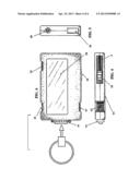 Multi-functional weather alert communication key chain diagram and image