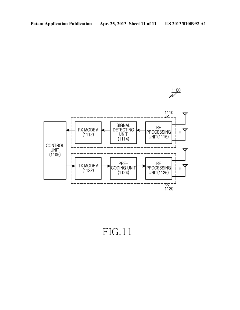 APPARATUS AND METHOD FOR PROVIDING MULTI-ANTENNA SCHEME IN WIRELESS     COMMUNICATION SYSTEM - diagram, schematic, and image 12