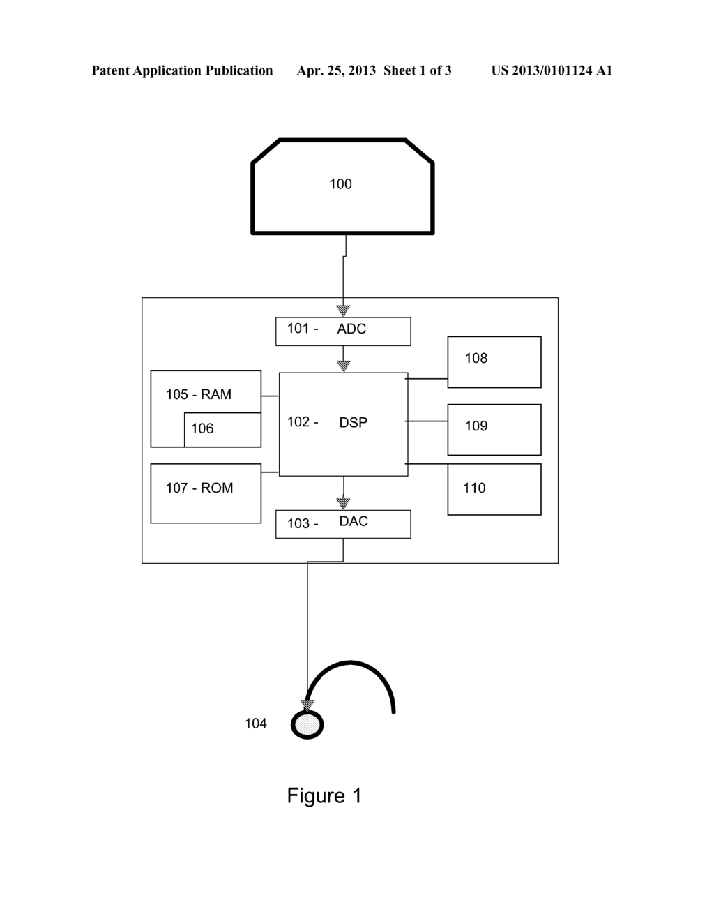 METHOD AND DEVICE FOR DETECTING ACOUSTIC SHOCKS - diagram, schematic, and image 02