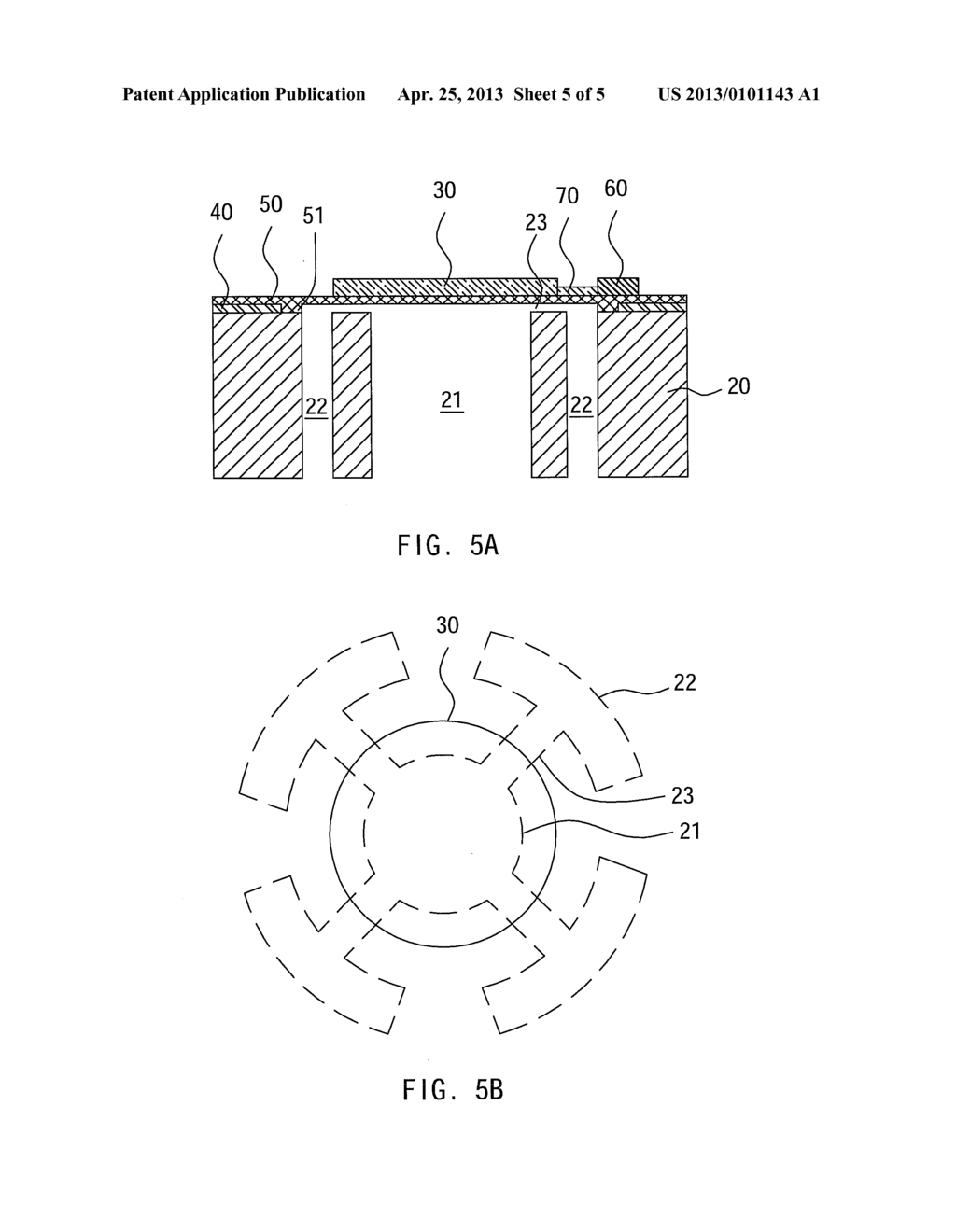 MICRO-ELECTRO-MECHANICAL SYSTEM MICROPHONE CHIP WITH AN EXPANDED BACK     CHAMBER - diagram, schematic, and image 06