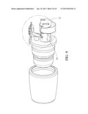LIQUID DISPENSING MASSAGE DEVICE WITH SWITCH LOCK diagram and image
