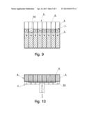 METHOD OF VERIFYING AND IMPROVING THE POSITIONING OF ROD-LIKE ARTICLES IN     TRAYS OR INTERMEDIATE STORES AND A DEVICE ENABLING THE VERIFICATION OF     CORRECT POSITIONING OF ROD-LIKE ARTICLES AND ALIGNING OF THEIR FRONT FACE     IN TRAYS OR INTERMEDIATE STORES diagram and image