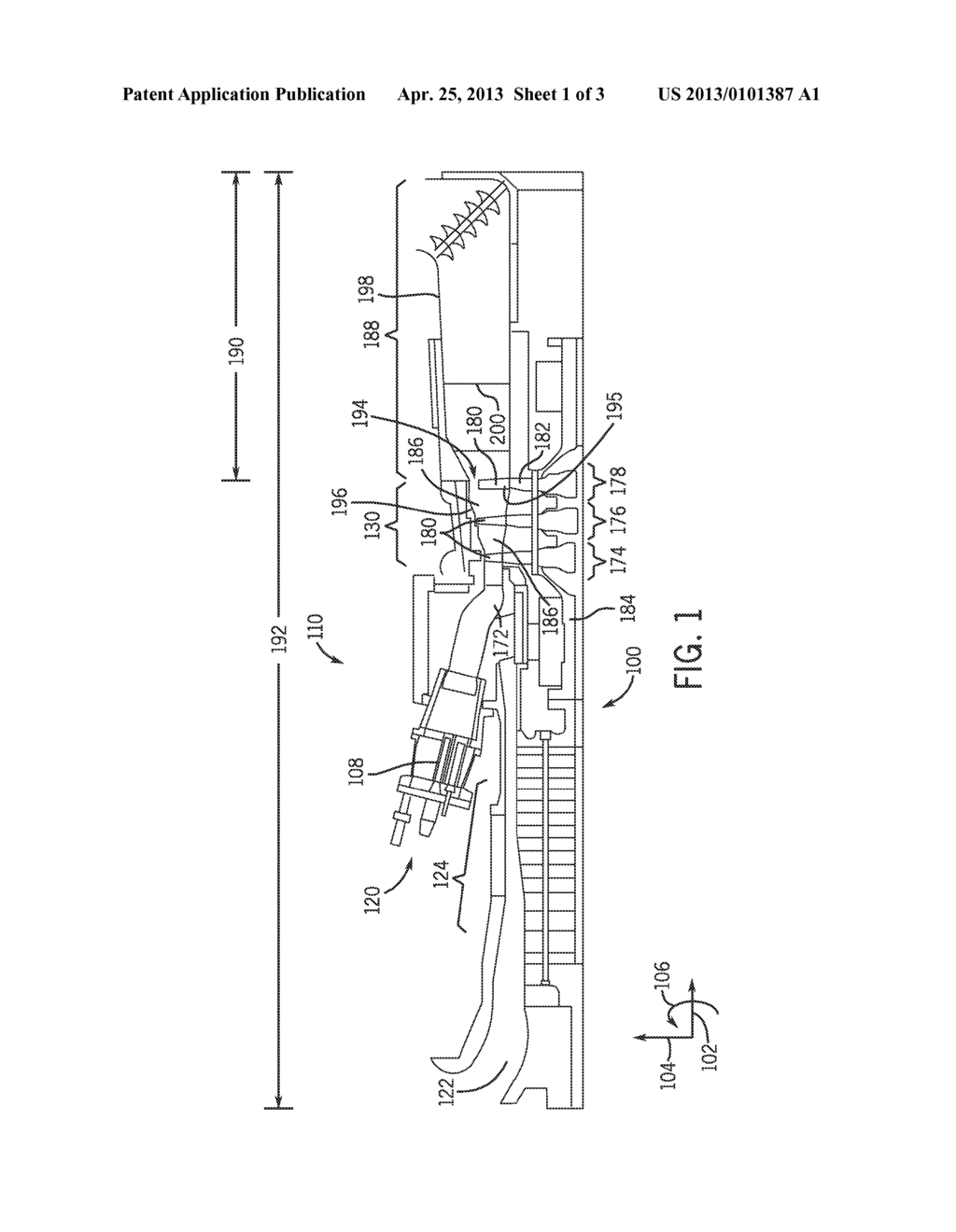 SYSTEM AND METHOD FOR INTEGRATING SECTIONS OF A TURBINE - diagram, schematic, and image 02