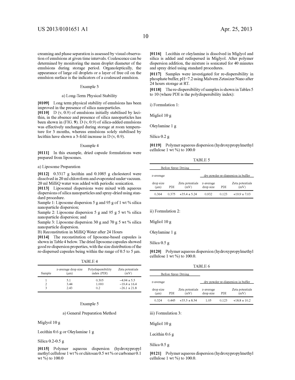 DRIED FORMULATIONS OF NANOPARTICLE-COATED CAPSULES - diagram, schematic, and image 18