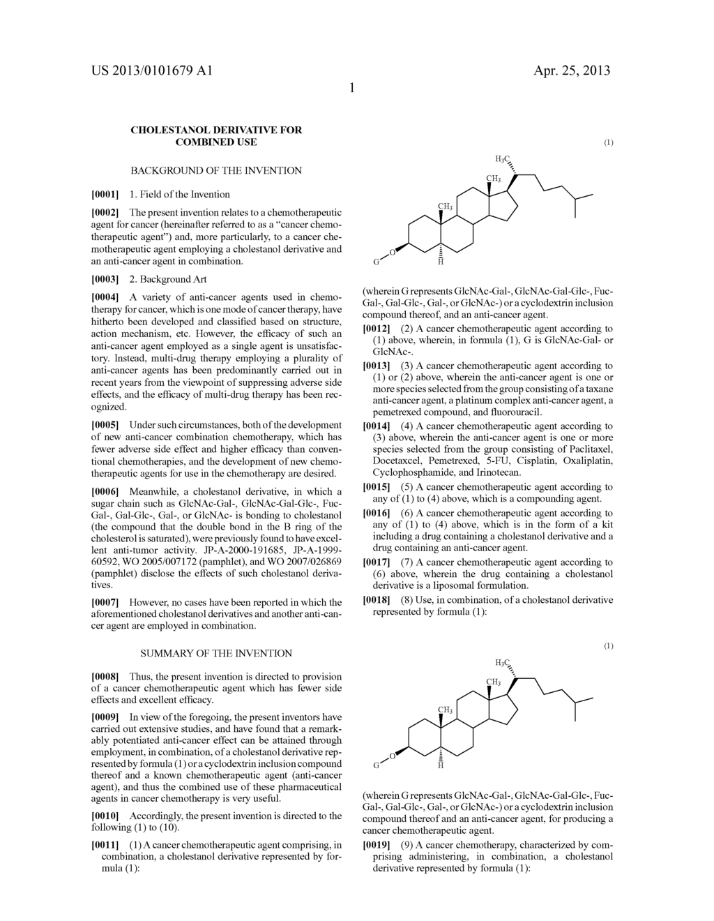 CHOLESTANOL DERIVATIVE FOR COMBINED USE - diagram, schematic, and image 13