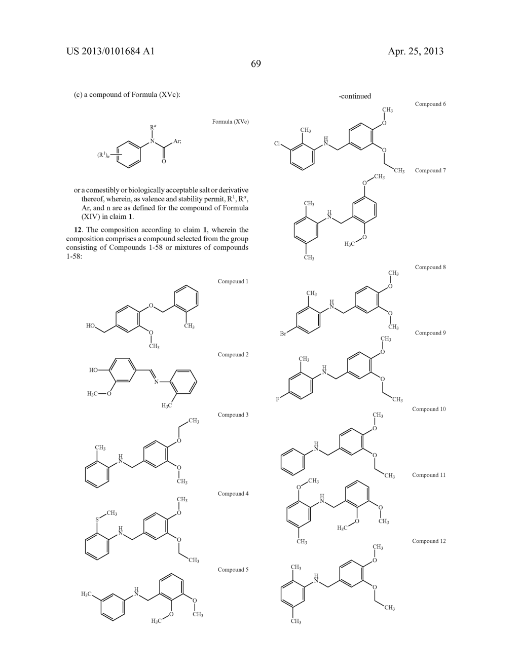 Compounds, Compositions, And Methods For Reducing Or Eliminating Bitter     Taste - diagram, schematic, and image 102