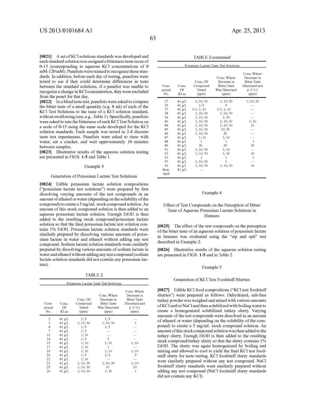 Compounds, Compositions, And Methods For Reducing Or Eliminating Bitter     Taste - diagram, schematic, and image 96