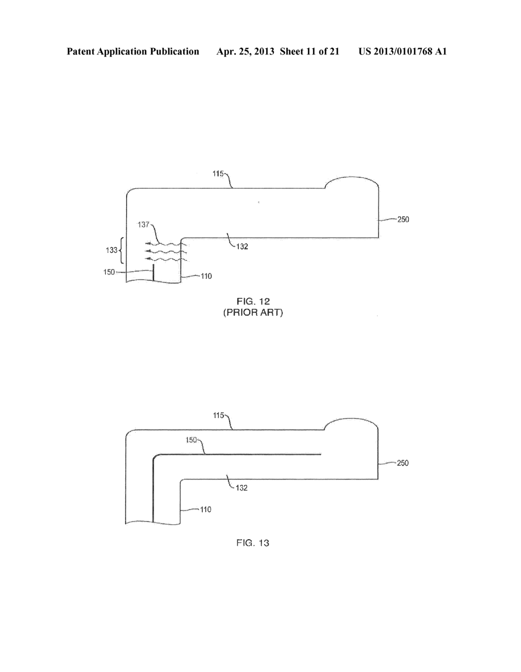 NON-SYMMETRIC MULTIPLE LAYER INJECTION MOLDED PRODUCTS AND METHODS - diagram, schematic, and image 12