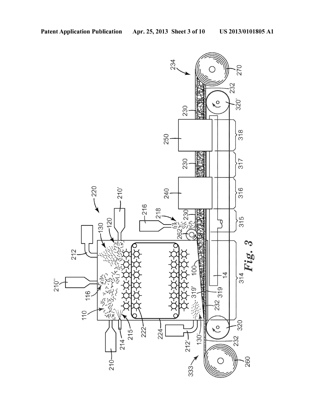 PATTERNED AIR-LAID NONWOVEN FIBROUS WEBS AND METHODS OF MAKING AND USING     SAME - diagram, schematic, and image 04