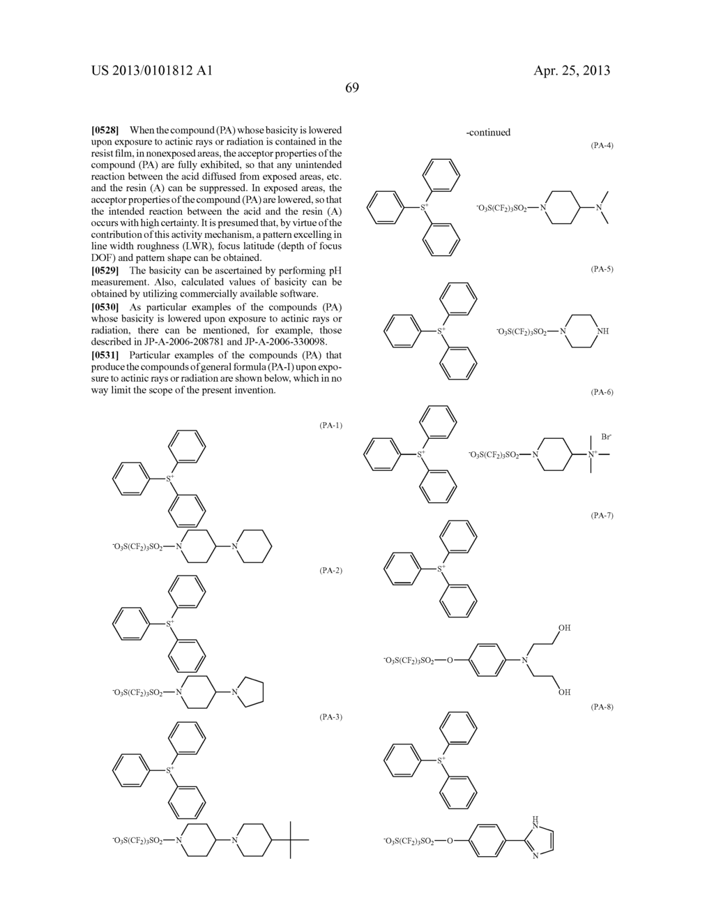 METHOD OF FORMING PATTERN - diagram, schematic, and image 70