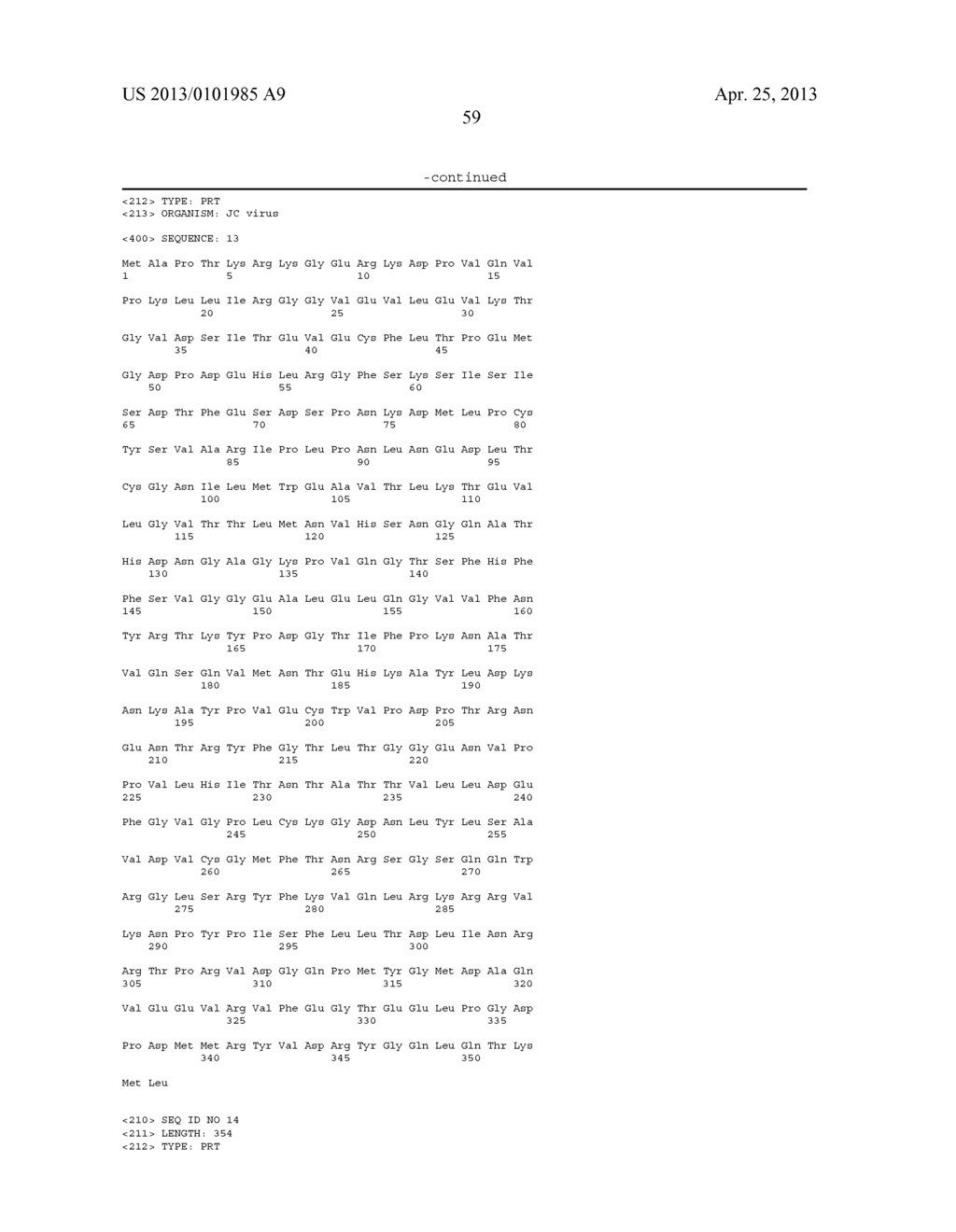 METHODS FOR THE DETECTION OF JC POLYOMA VIRUS - diagram, schematic, and image 89