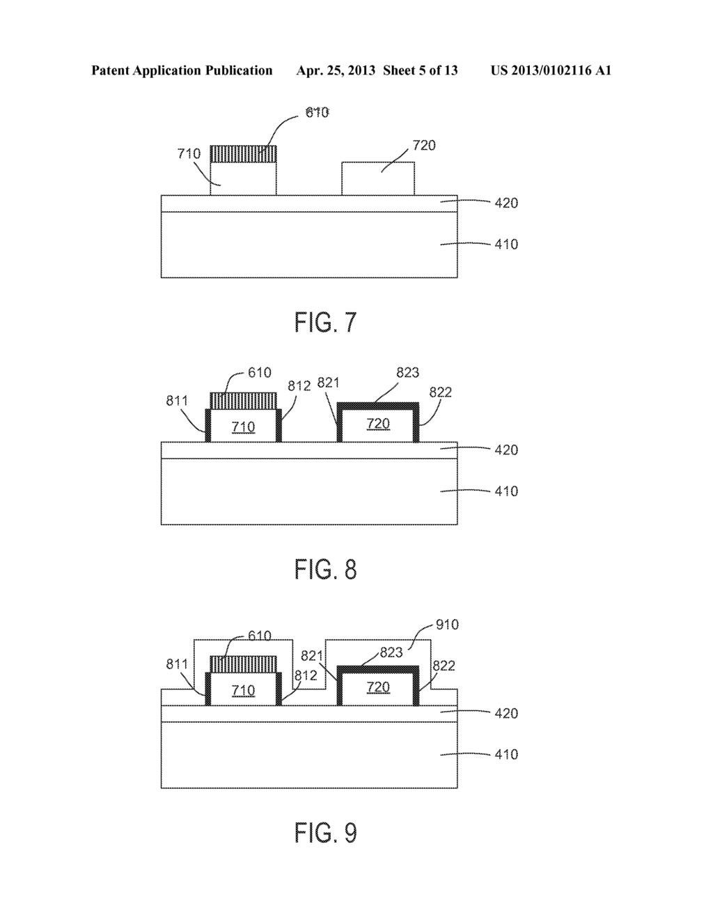 HYBRID INTEGRATED SEMICONDUCTOR TRI-GATE AND SPLIT DUAL-GATE FINFET     DEVICES AND METHOD FOR MANUFACTURING - diagram, schematic, and image 06