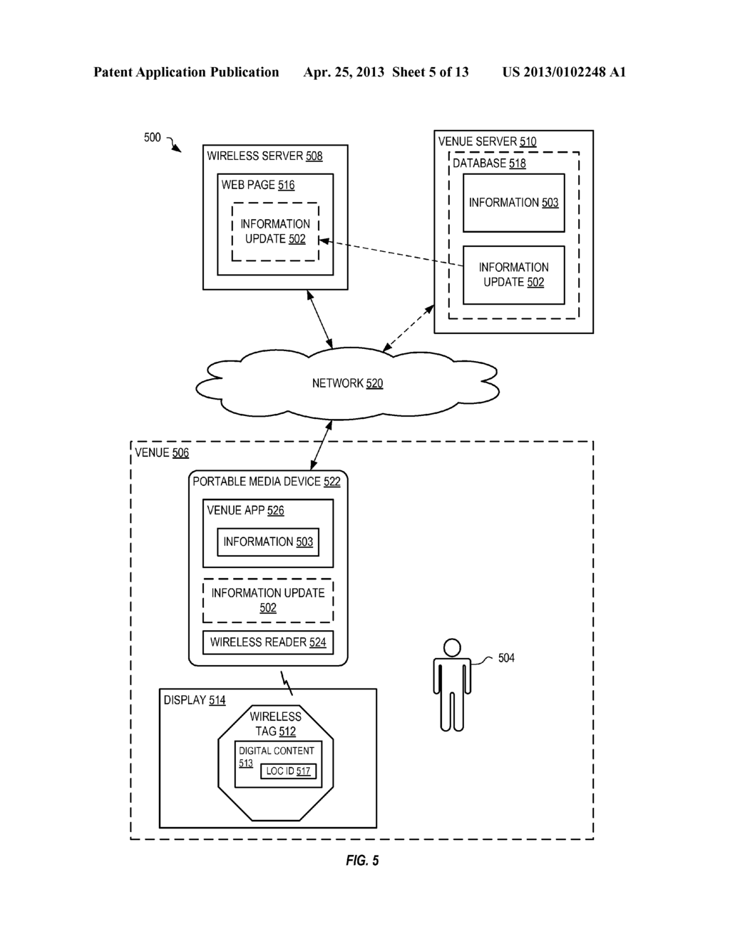 WIRELESS TAG COMMUNICATION APPLICATIONS FOR A VENUE - diagram, schematic, and image 06