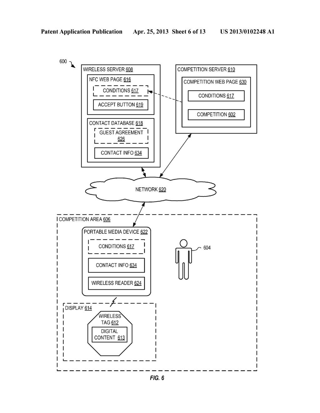 WIRELESS TAG COMMUNICATION APPLICATIONS FOR A VENUE - diagram, schematic, and image 07