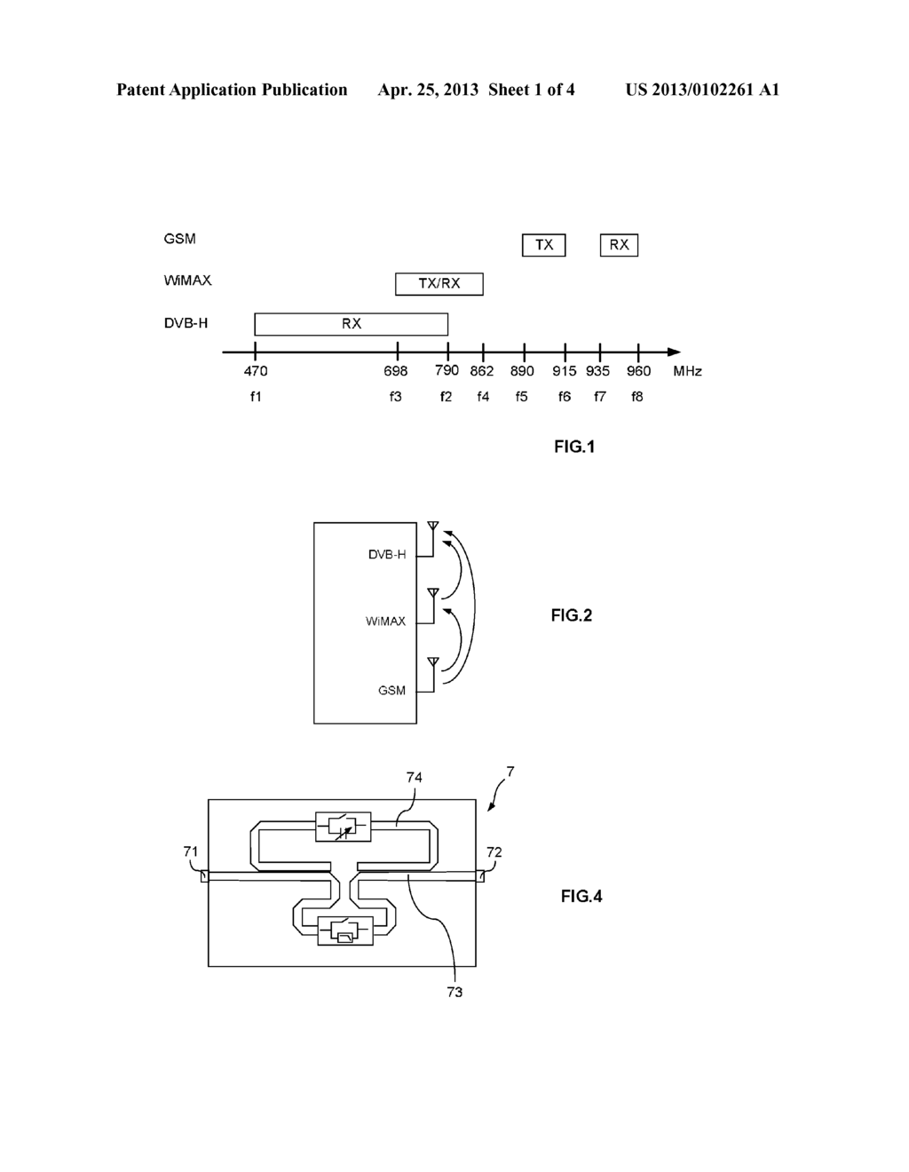 METHOD FOR CALIBRATING A BAND REJECTION FILTER OF A TERMINAL AND     MULTISTANDARD TERMINAL WITH CALIBRATED BAND REJECTION FILTER - diagram, schematic, and image 02