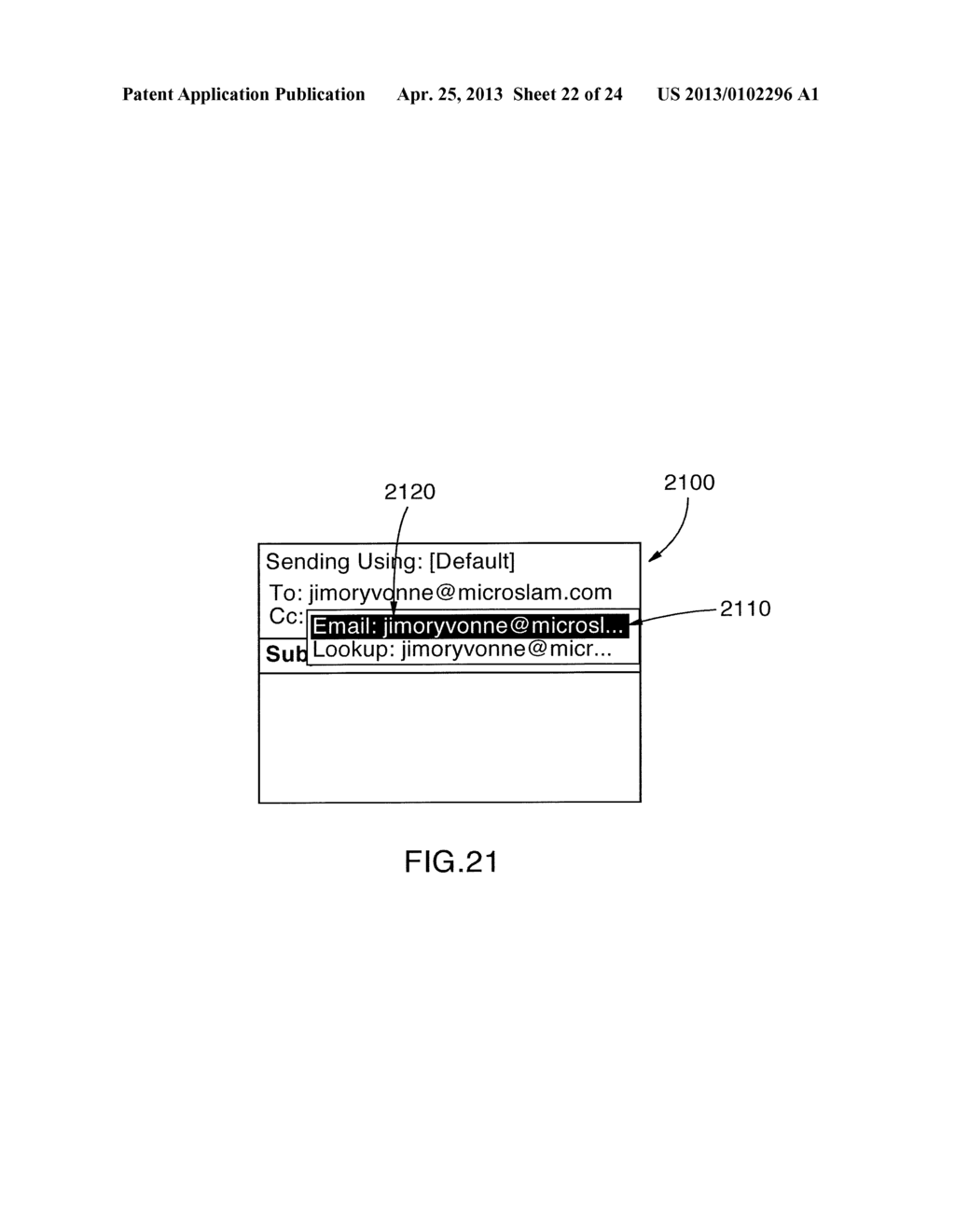 SYSTEM AND METHOD FOR IDENTIFYING A CONTACT ASSOCIATED WITH AN ELECTRONIC     COMMUNICATION - diagram, schematic, and image 23