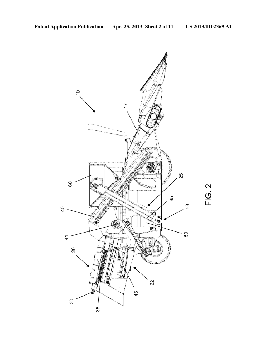 COMBINE HARVESTER AND ASSOCIATED METHOD FOR GATHERING GRAIN - diagram, schematic, and image 03