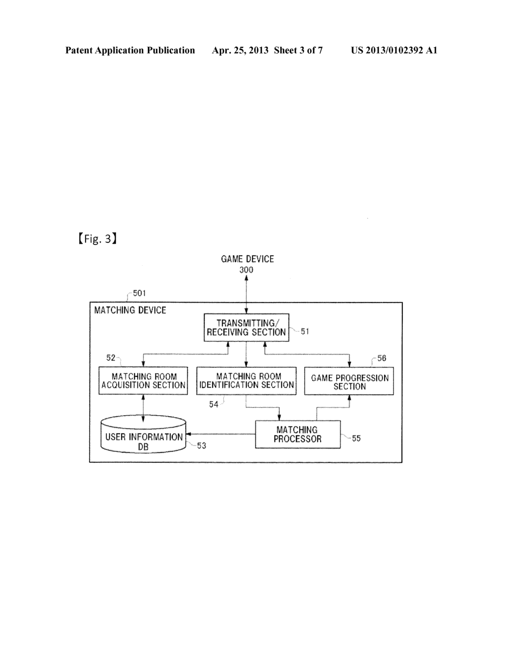 MATCHING SYSTEM, INFORMATION PROCESSING APPARATUS, SERVER, MATCHING     METHOD, AND STORAGE MEDIUM STORING MATCHING PROGRAM - diagram, schematic, and image 04