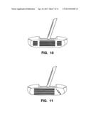 Putter Heads and Putters Including Polymeric Material As Part of the Ball     Striking Face diagram and image
