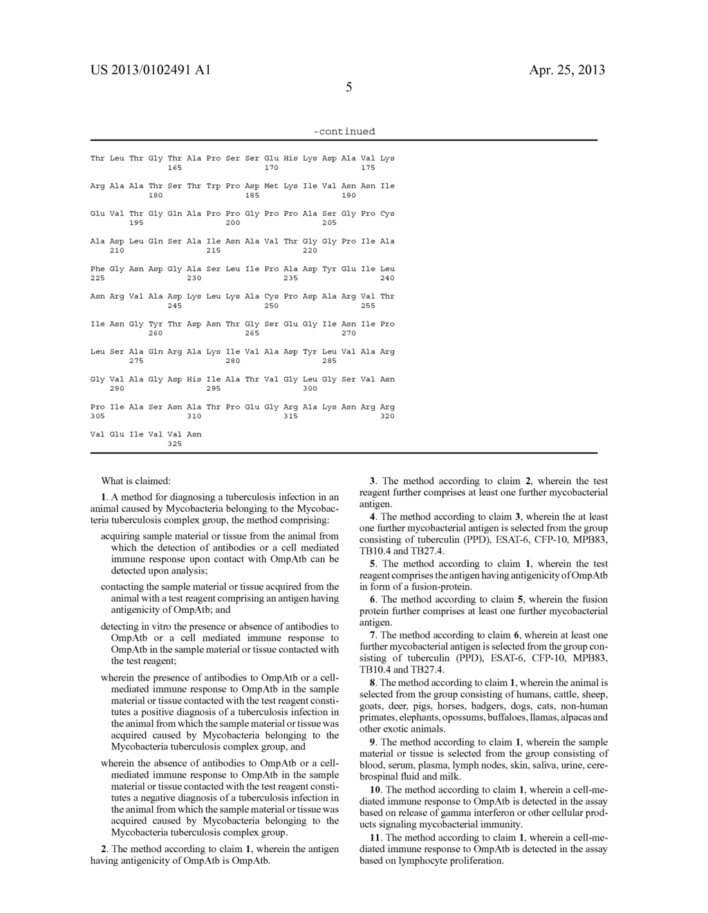 METHOD FOR THE DIAGNOSIS OF TUBERCULOSIS - diagram, schematic, and image 12