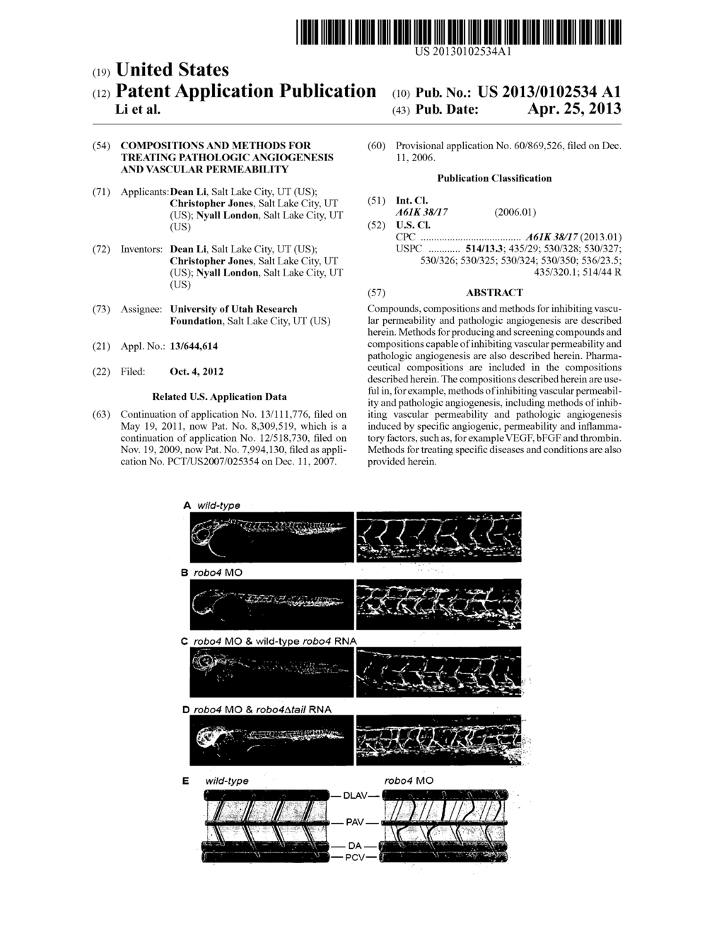 COMPOSITIONS AND METHODS FOR TREATING PATHOLOGIC ANGIOGENESIS AND VASCULAR     PERMEABILITY - diagram, schematic, and image 01