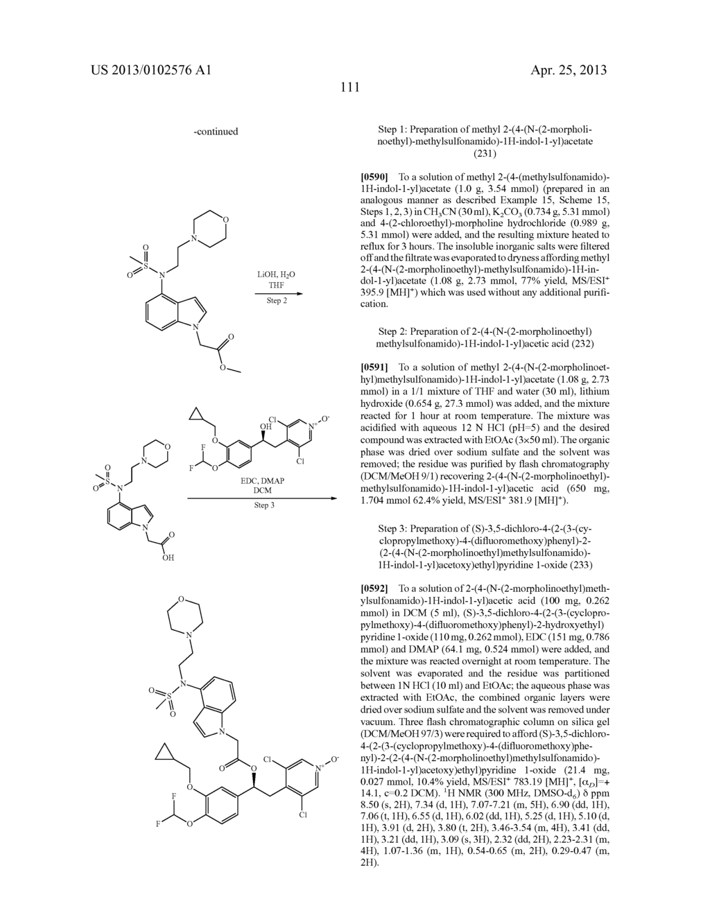 DERIVATIVES OF 1-PHENYL-2-PYRIDINYL ALKYL ALCOHOLS AS PHOSPHODIESTERASE     INHIBITORS - diagram, schematic, and image 111